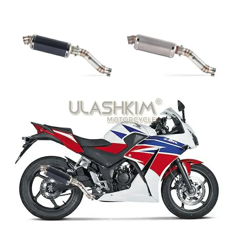 Полная выхлопная система мотоцикла глушитель Escape slip on для Honda CBR300 CBR300R Модифицированная контактная средняя труба