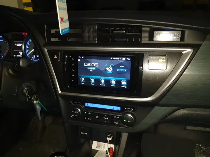 Android 9,0 радио магнитофон 8-ядерный Автомобильный мультимедийный gps навигации для TOYOTA Auris 2013 Полный сенсорный экран видео плеер+ рамка