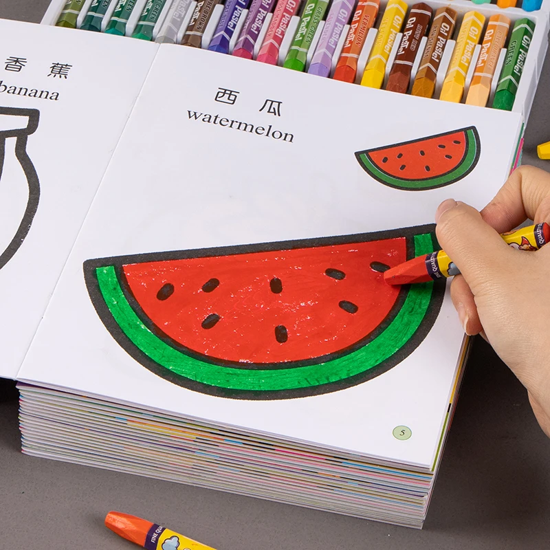 12Volume/Set Animal / Vegetable / Plant Cartoon Baby Drawing Book Coloring  Books For Kids Children Painting Libros Age 3-9 Toys - AliExpress