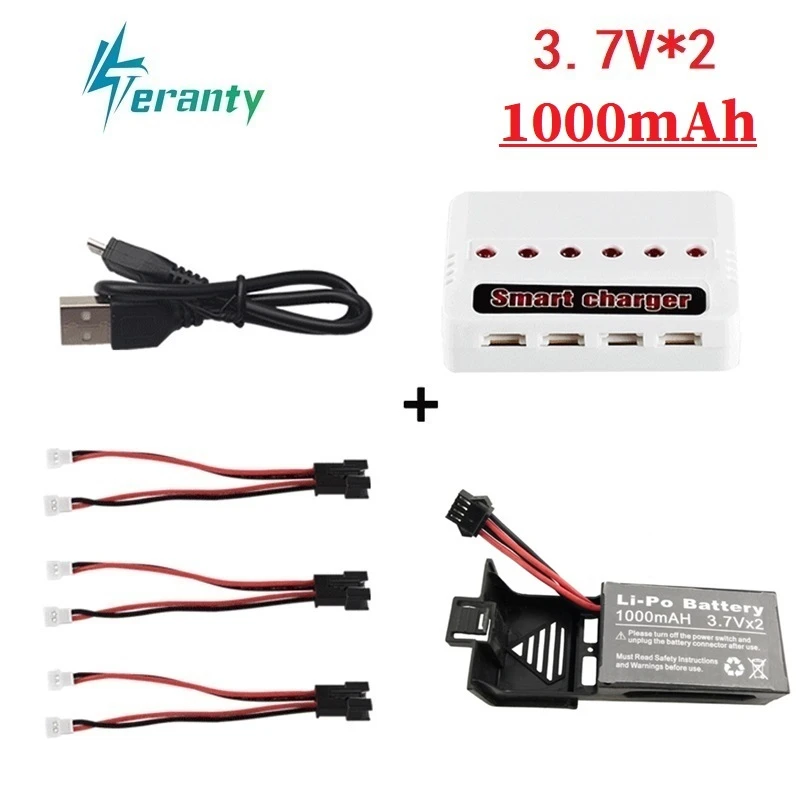 7 4 V 1000 MAH Li-Po аккумулятор и зарядное устройство для Udi U842 U842-1 U818S RC quadcptar Дрон