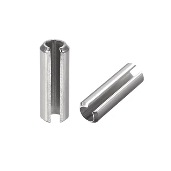 

uxcell M5 x 8mm 304 Stainless Steel Split Spring Roll Dowel Pins Plain Finish 50Pcs