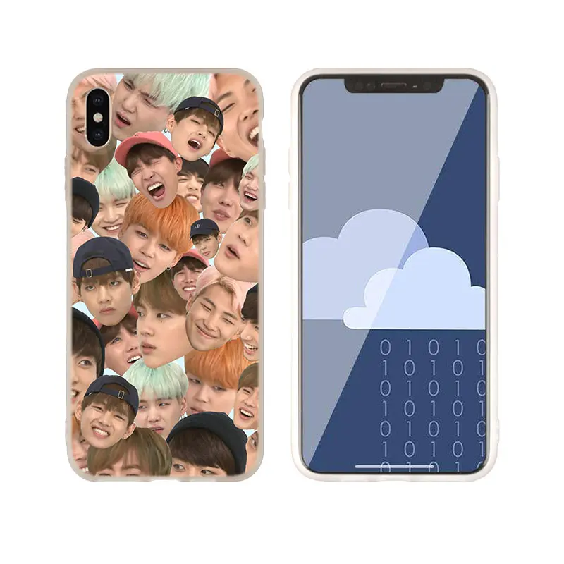 0hking 7 Мягкий чехол Чехол для телефона для iPhone 11 Pro Max X XS Max XR для iPhone 5 5S SE 6S 6 4 4S 7 8 Plus Kpop Bangtan Чехол для мальчиков - Цвет: 0hking 7