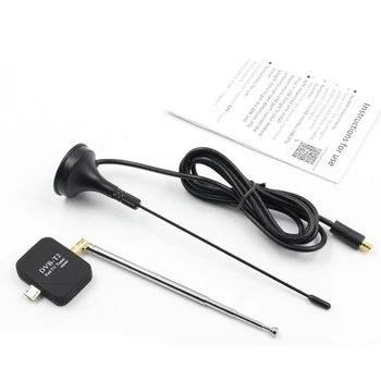 

Micro-USB DVB-T2 TV Antenna Receiver DVB-T Digital Mobile TV Tuner for Android Mobile Phone Pad HD TV Stick with Dual Antenna