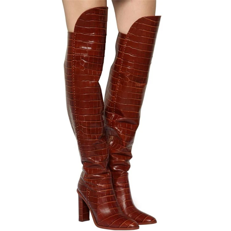 thigh high skin boots