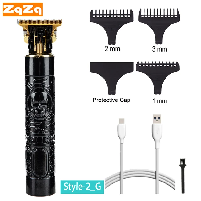 ZqZq Hair Trimmer Clipper Rechargeable Hair Clipper,Men Trimmer Electric Shaver Barber Machine Rechargeable Cutter Barbershop Style-2-G