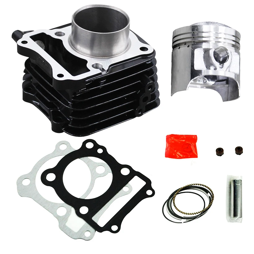 Motorcycle Piston 62mm  FOR Suzuki EN125 GS125 GN125 GZ125 DR125 TU125 125CC Improvement 150CC  Engine Cylinder kit
