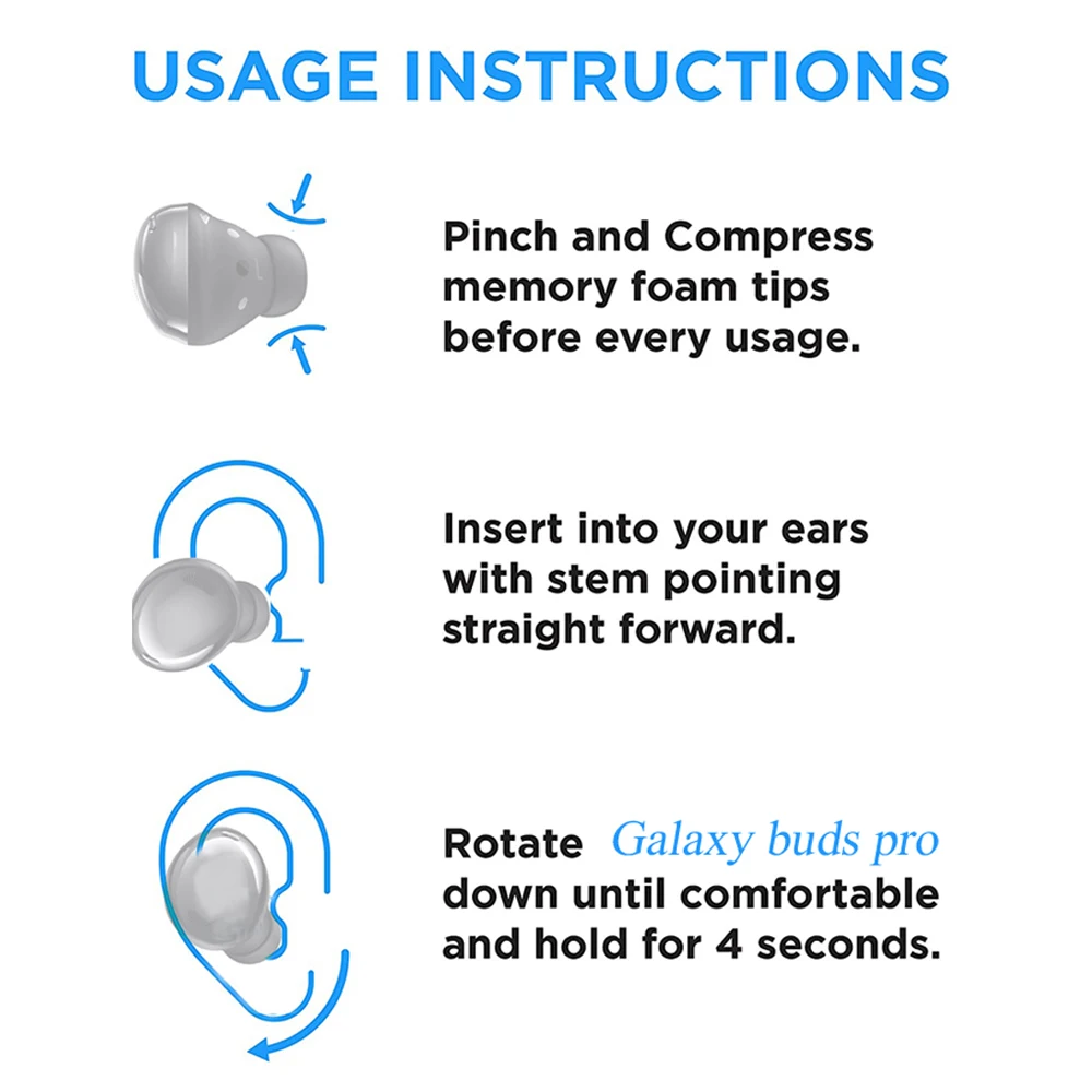 3pair memory foam ear tips ear pads(L M S) black for Samsung Galaxy Buds Pro, Anti-slip, No Fall Out, Noise Canceling ear tips 3pair memory foam ear tips ear pads(L M S) black for Samsung Galaxy Buds Pro, Anti-slip, No Fall Out, Noise Canceling ear tips