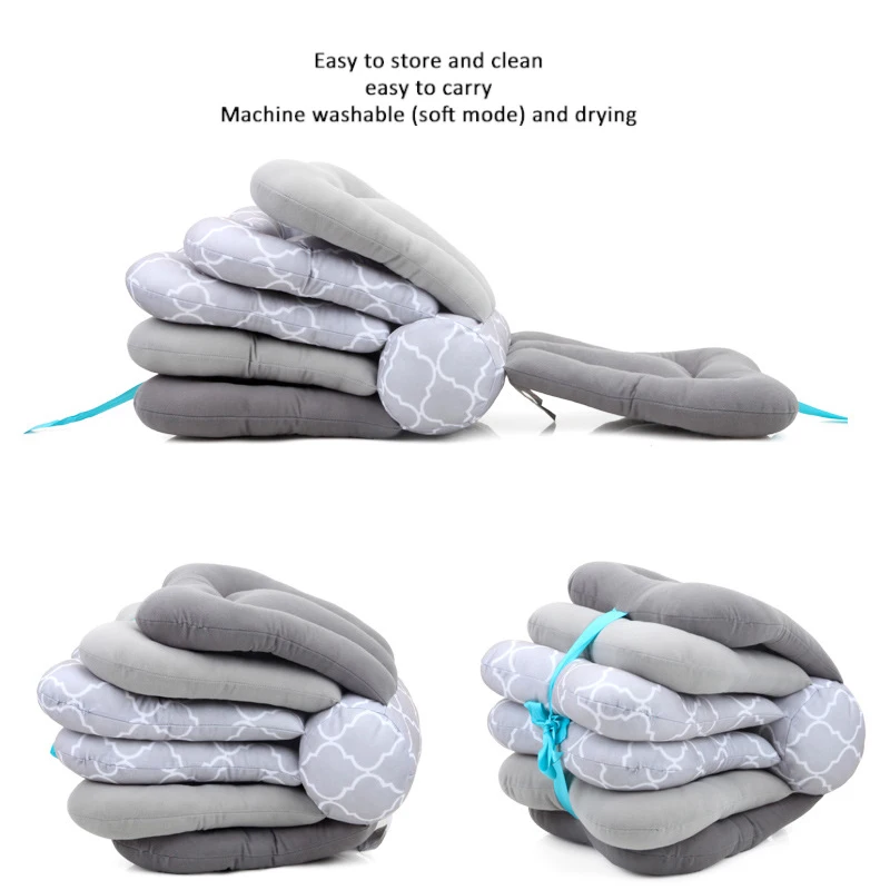 New Baby Nursing Pillows Maternity Baby Breastfeeding Pillow Infant Cuddle Moon Shaped Newborn Cotton Feeding Waist Cushion