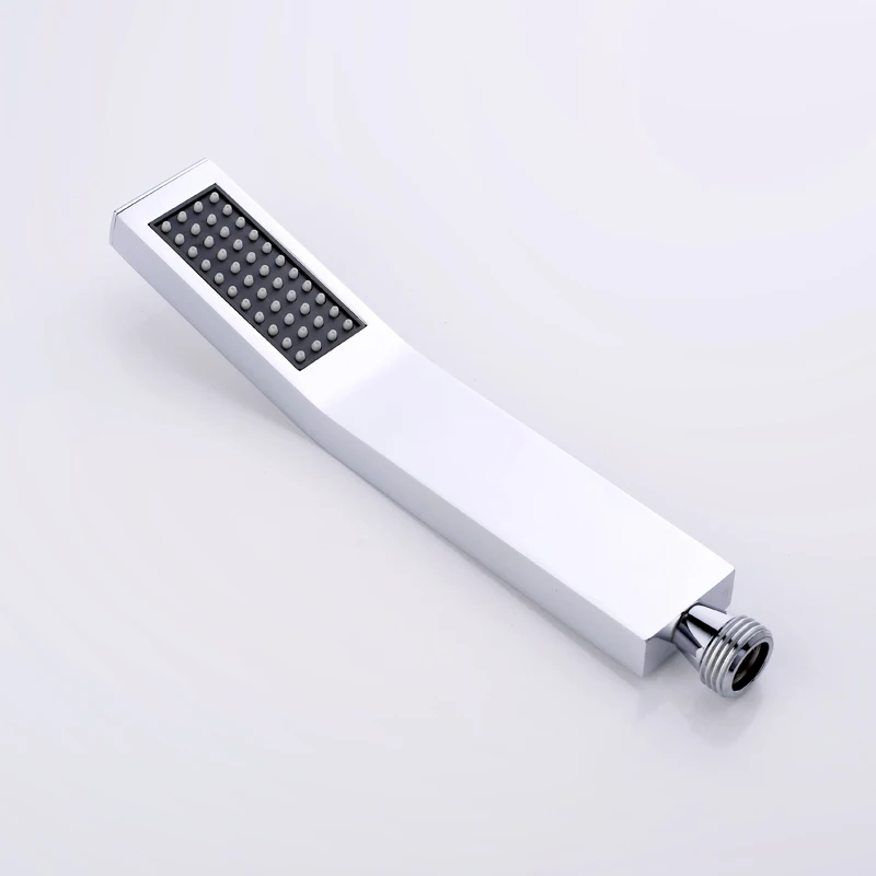 Slim Handheld Shower Head Wall Mounted Connector Brass Chrome Handheld Water Saving Shower Heads