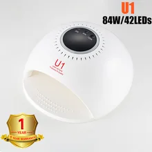 УФ-лампа для сушки ногтей 84 Вт Светодиодная УФ-лампа для ногтей Гель-лак леча светильник с нижней 30 s/60 s таймер лампа для ЖК-дисплея для маникюра