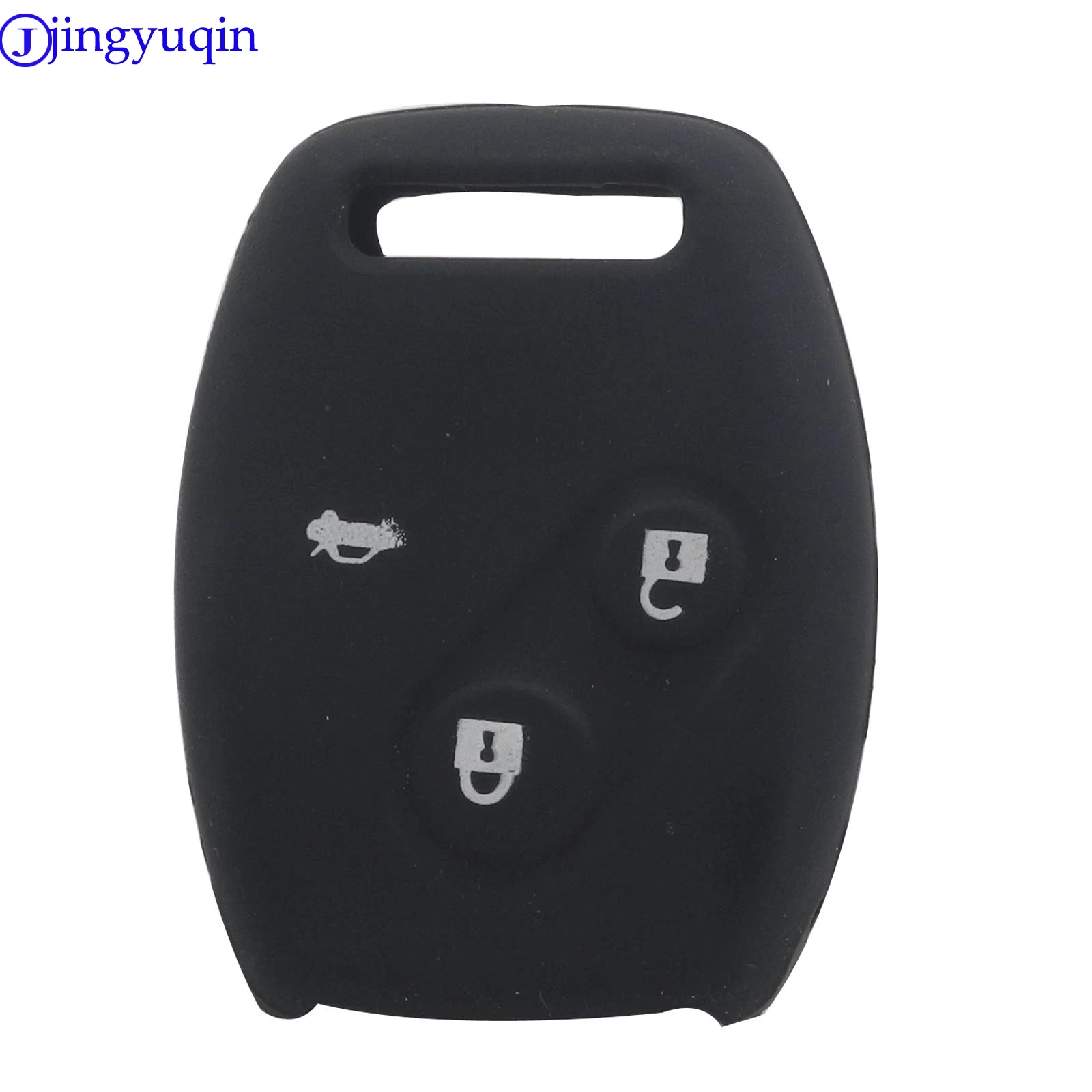 

jingyuqin jingyuqin Silicone Cover Case for HONDA 2003 2008 2009 Accord CR-V CRV Civic Pilot Key Case