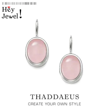 Oval Drop Earrings from the 925 Sterling Silver,Thomas Style Gram Diy,Good Jewerly For Women,2017 Ts Gift In 925 Sterling Silver