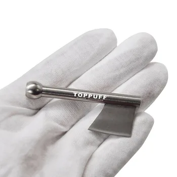 

TOPPUFF Stainless Steel Snuff Snorter Sniffer Tube With Sharp Blade Unbreakable Metal Snuff Snorter Dispenser Pipe