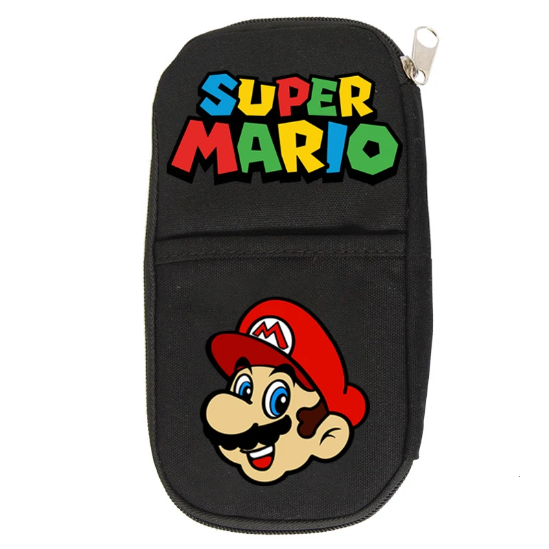 Чехол для карандашей Super Mario, чехол для косметики в стиле аниме, детские сумки для хранения канцелярских принадлежностей, сумки для девочек-подростков на молнии, макияж - Цвет: 1