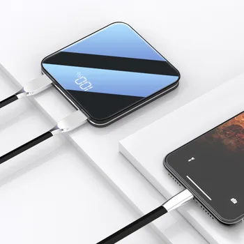 

Lantro JS 20000mAh Mini Power Bank Digital Display Charger External Battery Pack for iPhone Samsung Huawei Xiaomi phone D85 D86