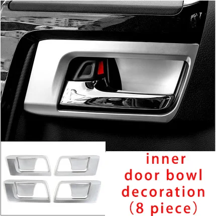 inner door bowl Для Toyota 4runner интерьер автомобиля декоративный крышка переключения передач отделка хромированный молдинг отделка - Цвет: inner door bowl