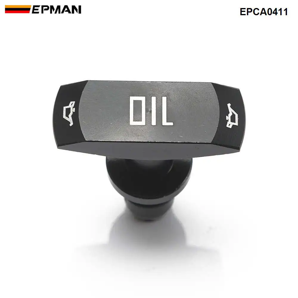 EPMAN Billet Oil Dipstick Pull Handle Replacement For Ford Mustang GT V8 GT500 EPCA0411