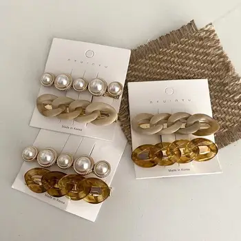 

New 1PC Minimalism Metal Chain Hairpins Gold Color Long Barrettes Hair Clips for Women Girls Korea Fashion Hair Accessories