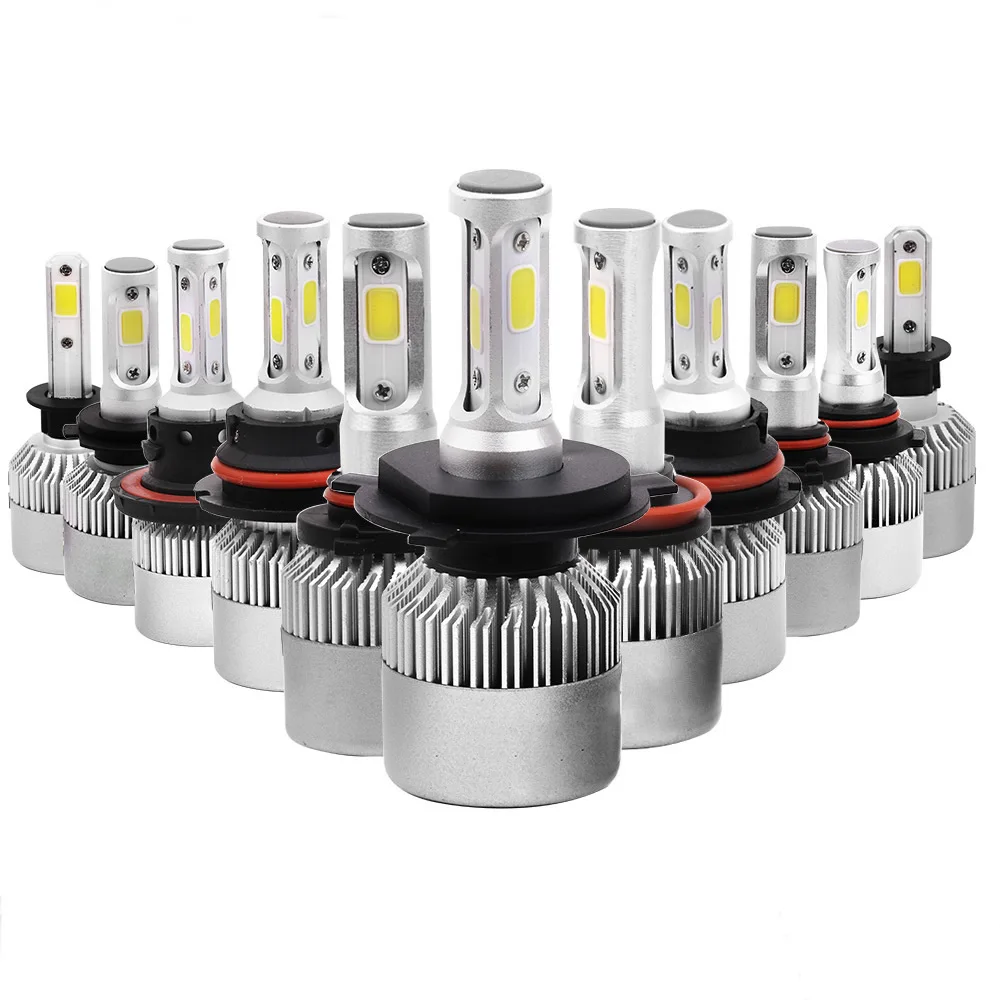 

S2 automobile LED headlamp H7 H1 H4 H11 H3 H10 9005/9006 T10 (W5W/194) 12V/24V