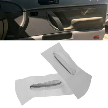 

2pcs Door Panel Insert Cards Synthetic Leather High Quality New Perfect
