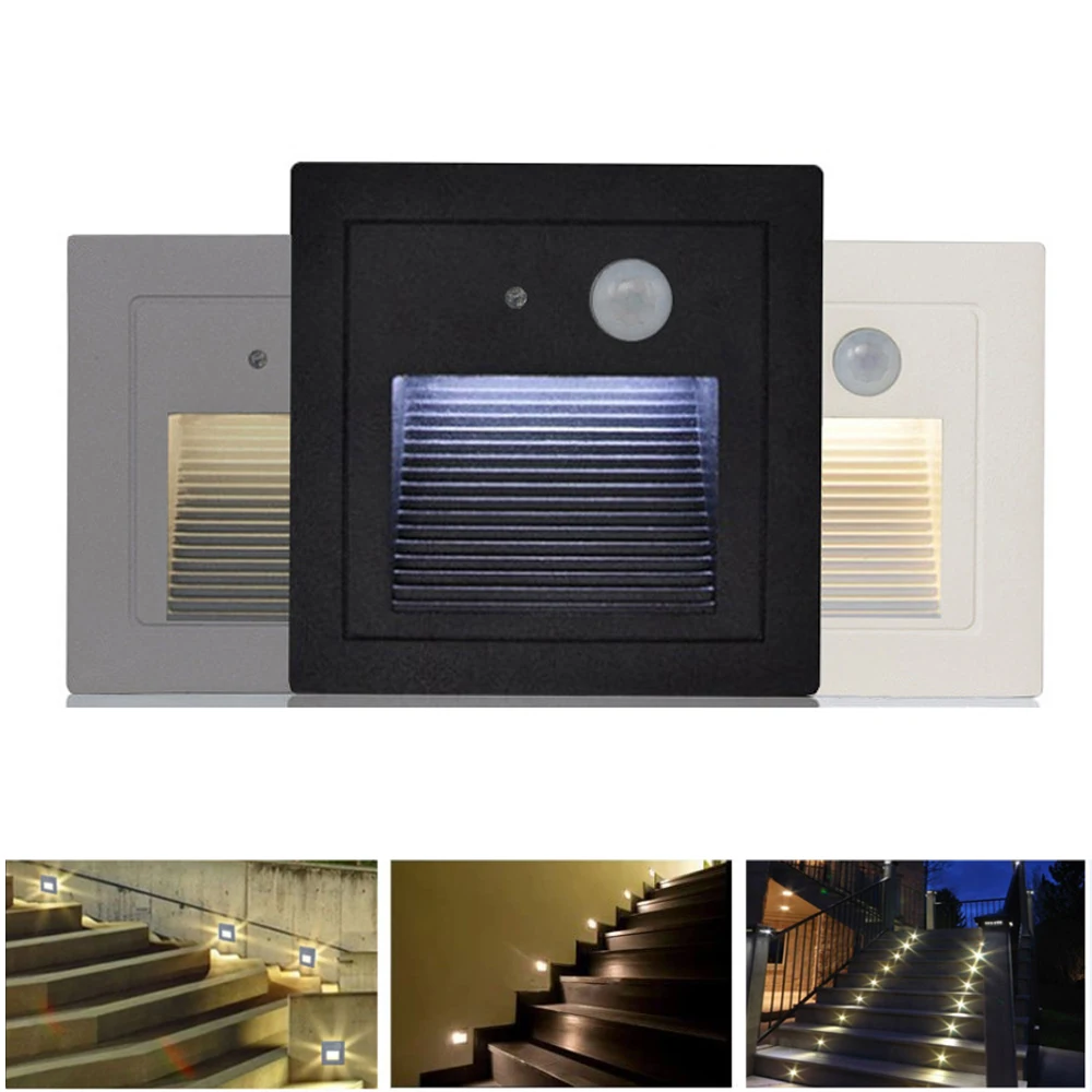MotionSensorLEDStairwayLightsIndoorOutdoorRecessedLEDStep