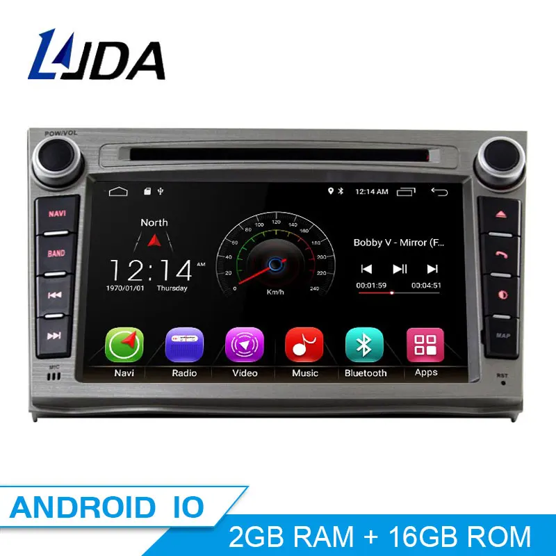 LJDA 2 Din Android 10,0 автомобильный dvd-плеер для SUBARU OUTBACK 2008-2011 2012 2013 Wifi gps Navi Радио 2G ram стерео аудио мультимедиа