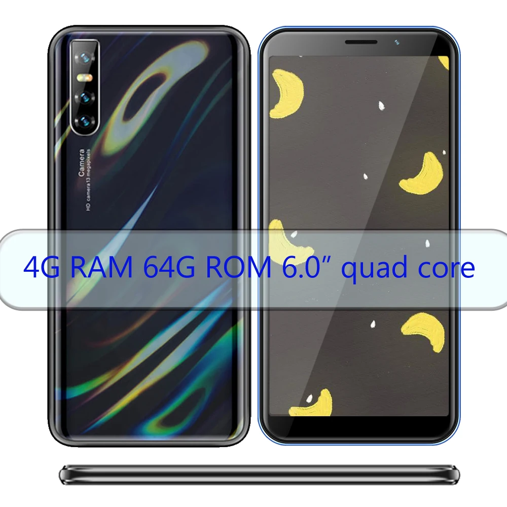 Global version F2 pro Smartphones 6.0 inch 4GB RAM 64GB ROM Mobile Phones 13MP Android Face unlocked Cell-Phones fast shipping | Мобильные