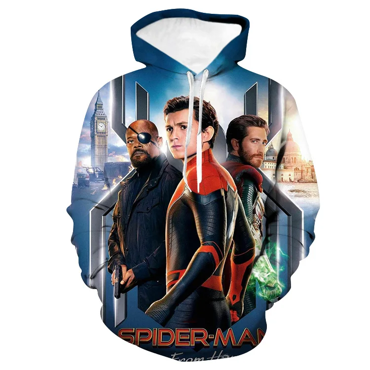 

Spider New Men 3D Hoodies Designer Spring Autumn Hooded Long Sleeved Tops Sweatshirts