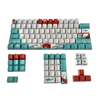 

Keyboard Keycaps 104keys Dyed Home Office Business Suspension Keycaps For Mechanical Keyboards