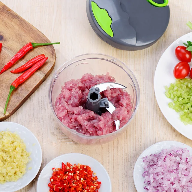 Manual Food Chopper for Vegetable Fruits Nuts Onions Quick Pulling Chopper Pull Mincer Blender Mixer Food Manual Food Chopper for Vegetable Fruits Nuts Onions Quick Pulling Chopper Pull Mincer Blender Mixer Food Processor Kitchen Tool