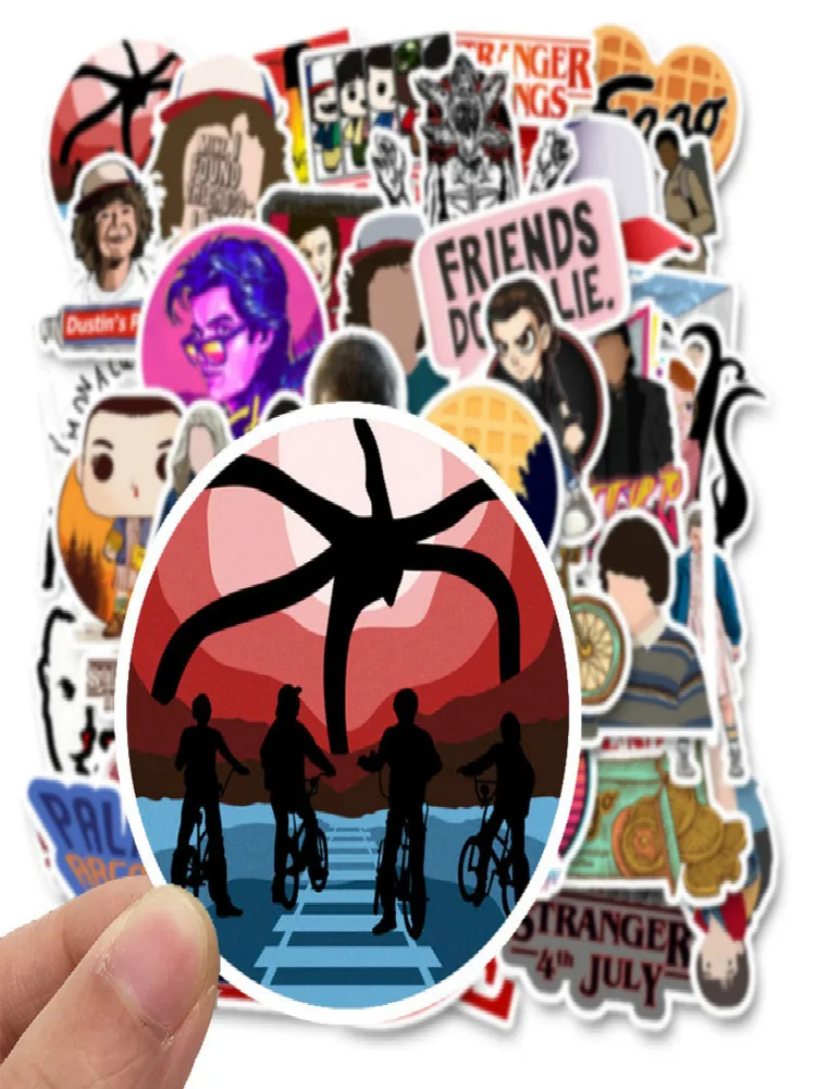 50 шт. наклейки Stranger Things американский мультфильм фильм для автомобиля ноутбука