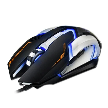 

iMice Gaming Mouse Ergonomic Wired Mouse 6 Keys LED 2400 DPI Programmable Mouse Game Mice Silent Mouse with Backlight for PC Lap