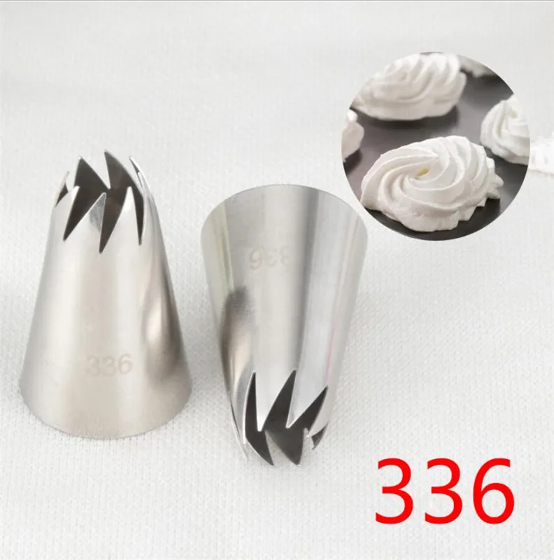 #336 Large Size Icing Piping Nozzle Cake Cream Decoration Head Bakery Pastry Tips Stainless Steel Cake Decorating Tool