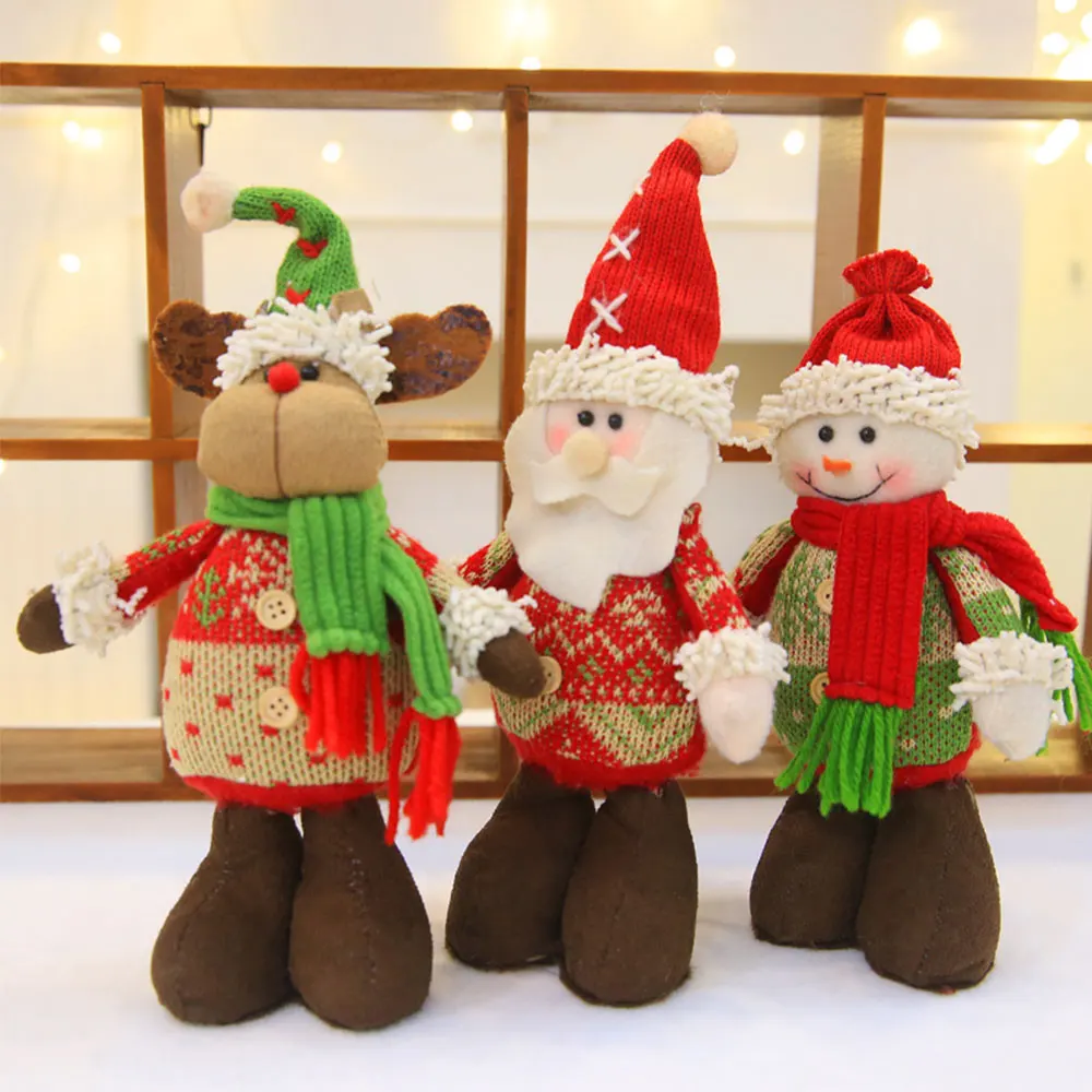 

Doll Christmas Decor Deer Snowman Gift Xmas Home Party Supply Cute Kawaii Ornament Decoration Colorful