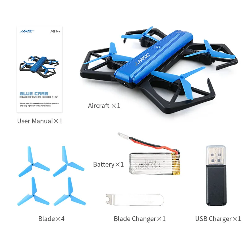 JJRC H43WH селфи Elfie Дрон WIFI FPV с HD камерой удержание высоты Безголовый режим