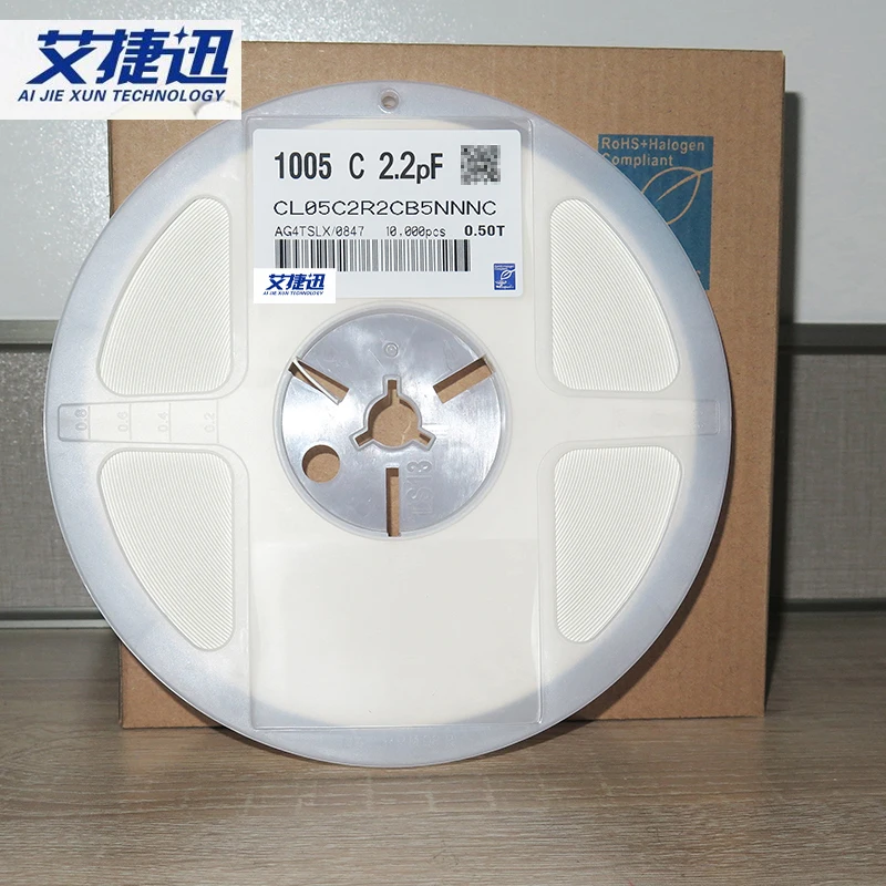 

10000/Reel CL05C2R2CB5NNNC 0402 2.2pF 2R2C 50V ±0.25pF C0G CHIP Capacitance