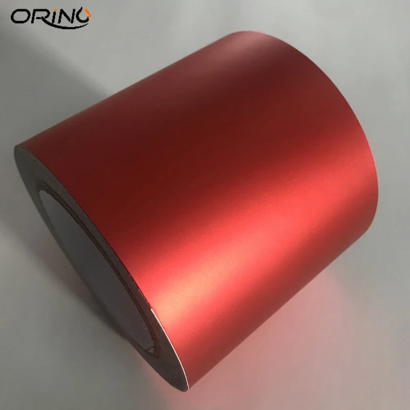 Matt Metallic Red Vinyl Wrap Sticker-3