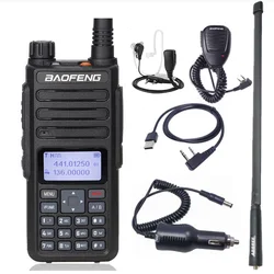 Baofeng – walkie talkie radio numérique DM1801, 2021 niveaux 1 + 2, double bande, DM 1801 136 et 174 400 MHz, 470 