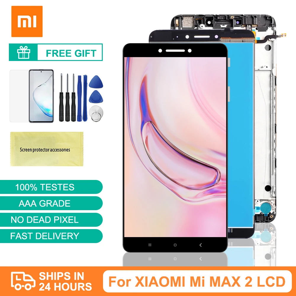 Super Amoled дисплей для Xiaomi Mi Max 2 ЖК-дисплей с рамкой сменный экран Max2 ЖК-экран |