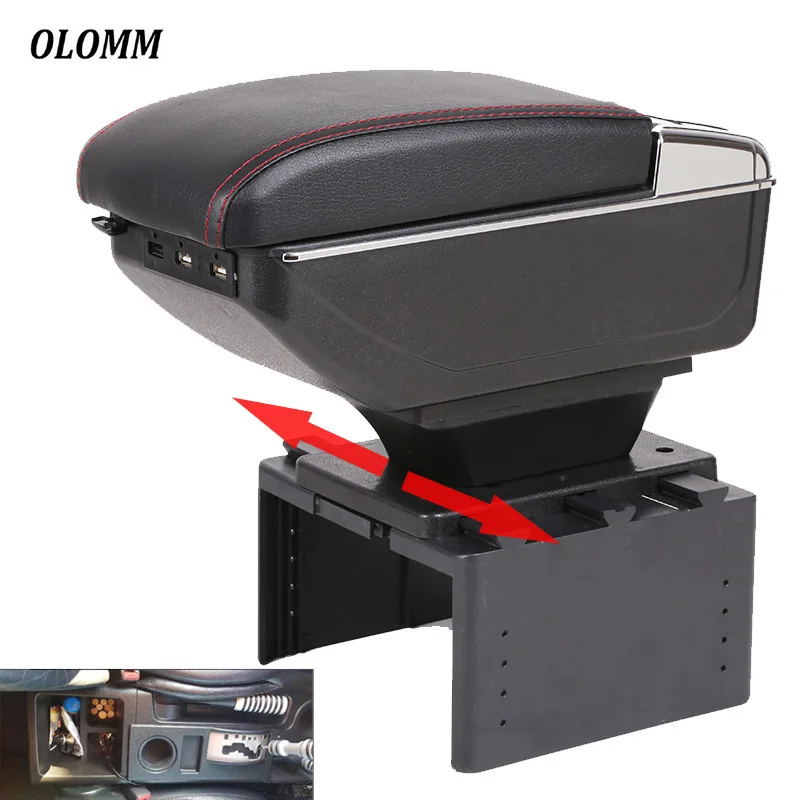 

For Toyota fj cruiser armrest box USB Charging heighten Double layer central Store content cup holder ashtray accessories