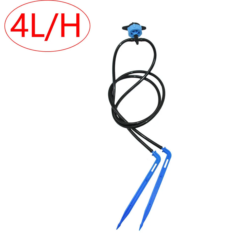 Drop Irrigation System For Bonsai Spider Distribution Assembly With 2/4-Way Elbow Arrow 2/4/8 L/H Dripper Drip Emitters Kits 