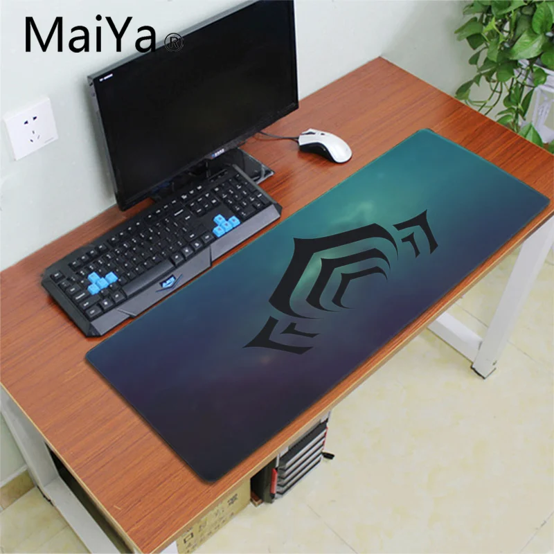 MaiYa warframe Логотип резиновый коврик для мыши игра скорость/Управление версия большой игровой коврик для мышки с Аниме Коврик для мыши - Цвет: Lock Edge 30X90cm