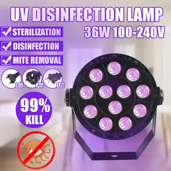 

36W 253.7nm Disinfection UV Lamp Home Living Room LED Ultraviolet Sterilization Germicidal Bacterial Disinfect Lights
