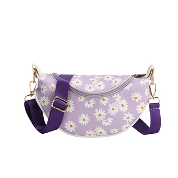 

2020 New Women Chese Bags Women Leather Floral Printed Fanny Pack Female Outdoor Running Bag Girls Cute Waist Pack