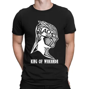 

Black Panther The King Of Wakanda T-Shirts Top Quality Letter Designs T Shirt For Men Round Collar Clothing Sunlight Clever