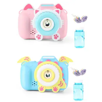 

Automatic Bubble Blower with Light and Music Camera Machine Toy Electric Cartoon Maker