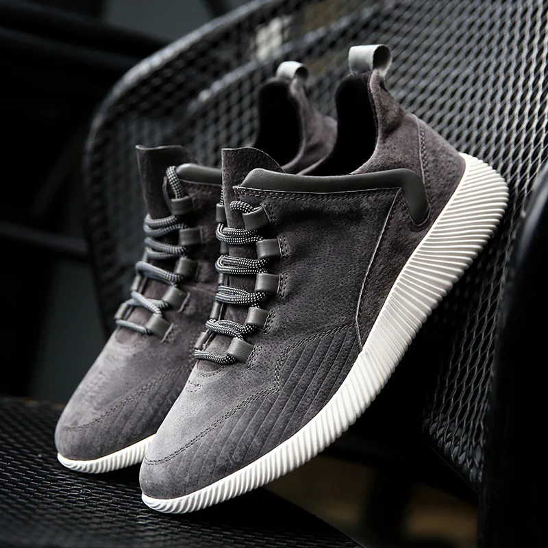 

MEN'S SHOES Winter plus Velvet Warm Cotton-padded Shoes Men Korean-style Trend England Versatile Shoe Men's Trendy Shoes Casual