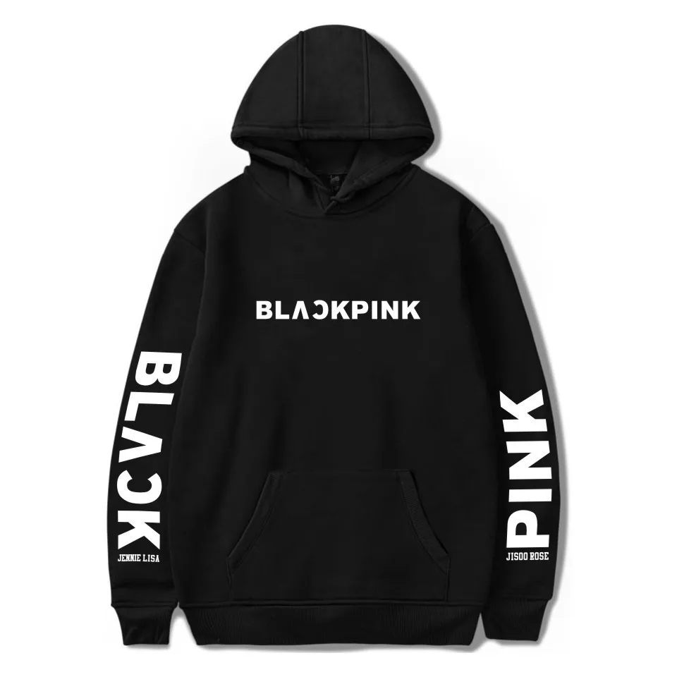 Осень стиль BLACKPINK женская комбинация уличная мода для мужчин и универсальная Толстовка