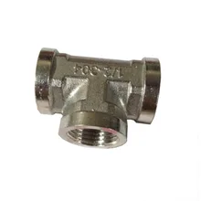 Толстые 304 Нержавеющая сталь ведущих разъем 4-часть наружная резьба Трубное соединение с двойным пройти тройниковый соединитель Порты и разъёмы аксессуары