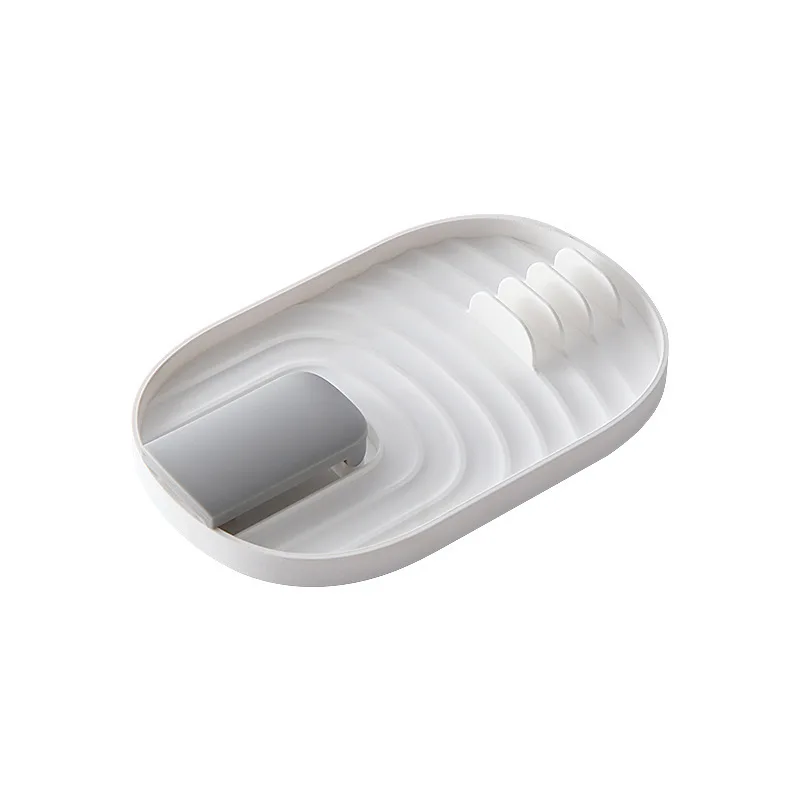 thumbnail image 1 of Soporte para espátula de cocina, estante para cucharas, tenedores, organizador de tapas de ollas, soporte para palillos, almohadilla antideslizante, accesorios de almacenamiento, 1 of 5